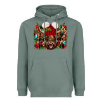 Sage highland cow christmas Heavyweight Hoodie - JahusDesignShop