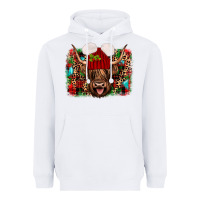 White highland cow christmas Heavyweight Hoodie - JahusDesignShop