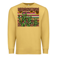 Antique Gold cactus serape Premium Sweatshirt - AdoDesignShop