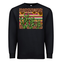 Black cactus serape Premium Sweatshirt - AdoDesignShop