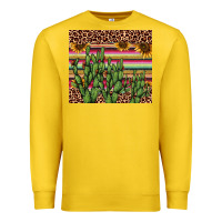 Lemon cactus serape Premium Sweatshirt - AdoDesignShop