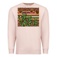 Pale Pink cactus serape Premium Sweatshirt - AdoDesignShop