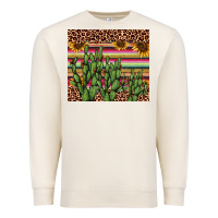 Sandshell cactus serape Premium Sweatshirt - AdoDesignShop