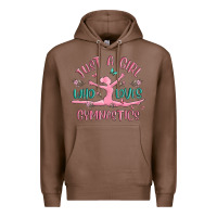 Chestnut just a girl who loves gymnastics Premium Hoodie - MaliasSmallBusiness