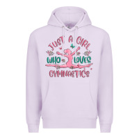 Lilac just a girl who loves gymnastics Premium Hoodie - MaliasSmallBusiness