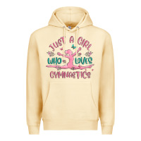 Pina Colada just a girl who loves gymnastics Premium Hoodie - MaliasSmallBusiness