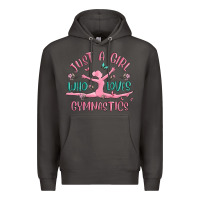 Smoke just a girl who loves gymnastics Premium Hoodie - MaliasSmallBusiness