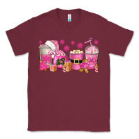 Burgundy pink christmas coffee cups Classic Tee - texasbilliewilder
