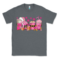 Charcoal Heather pink christmas coffee cups Classic Tee - texasbilliewilder
