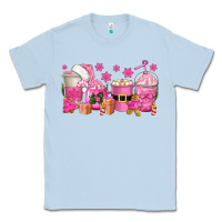 Dusty Blue pink christmas coffee cups Classic Tee - texasbilliewilder