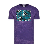 Cloud Purple winter plaid cowhide pattern background Vintage Tee - RanaPortraitStore