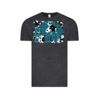 Vintage Black winter plaid cowhide pattern background Vintage Tee - RanaPortraitStore
