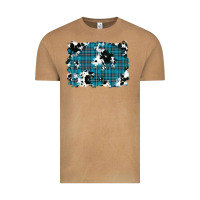 Vintage Camel winter plaid cowhide pattern background Vintage Tee - RanaPortraitStore