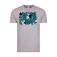 Vintage Zinc winter plaid cowhide pattern background Vintage Tee - RanaPortraitStore