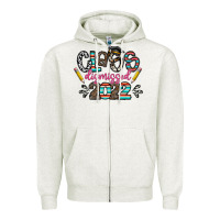 Oatmeal Heather class dismissed 2022 Zipper Hoodie - CowhideDigitalArt