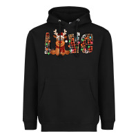 Black love christmas reindeer Heavyweight Hoodie - Jasminsmagicworld