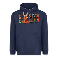 Navy love christmas reindeer Heavyweight Hoodie - Jasminsmagicworld