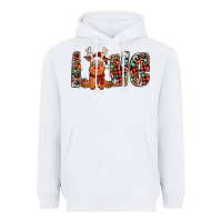 Love Christmas Reindeer Heavyweight Hoodie | Teevron