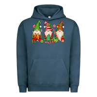Pigment Midnight Navy christmas gnomes Urban Hoodie - MaliasSmallBusiness