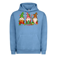 Pigment Pebble Blue christmas gnomes Urban Hoodie - MaliasSmallBusiness