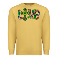 Antique Gold Western St. Patrick's Day Love Cross Premium Sweatshirt - Artiststas
