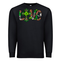 Black Western St. Patrick's Day Love Cross Premium Sweatshirt - Artiststas
