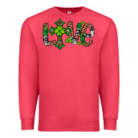 Cardinal Western St. Patrick's Day Love Cross Premium Sweatshirt - Artiststas