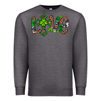 Charcoal Heather Western St. Patrick's Day Love Cross Premium Sweatshirt - Artiststas