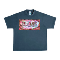 Midnight Navy Valentine's Day Nurse Urban Heavy Tee - RanaPortraitStore