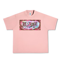 Salmon Valentine's Day Nurse Urban Heavy Tee - RanaPortraitStore