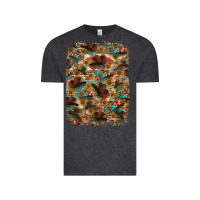 Vintage Black western  background Vintage Tee - RanaPortraitStore