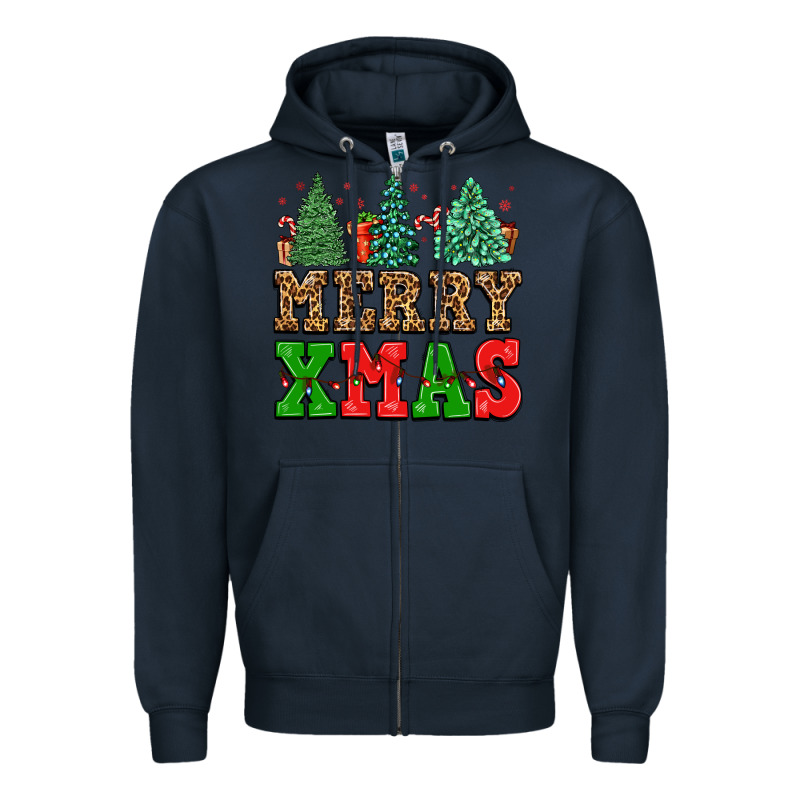 Merry Xmas Zipper Hoodie by FaDigitalArtStudio | Teevron