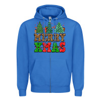 True Royal merry xmas Zipper Hoodie - FaDigitalArtStudio