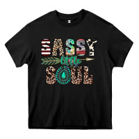 Black sassy little soul Heavy Core Tee - CowhideDigitalArt