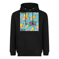 Black back to school seamless pattern Heavyweight Hoodie - BundleAndBundleShop
