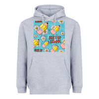 Heather Grey back to school seamless pattern Heavyweight Hoodie - BundleAndBundleShop