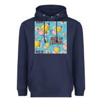 Navy back to school seamless pattern Heavyweight Hoodie - BundleAndBundleShop