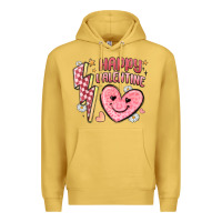 Antique Gold happy valentine heart Premium Hoodie - MaliasSmallBusiness