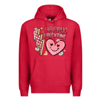 Cardinal happy valentine heart Premium Hoodie - MaliasSmallBusiness