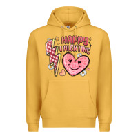 Mustard happy valentine heart Premium Hoodie - MaliasSmallBusiness