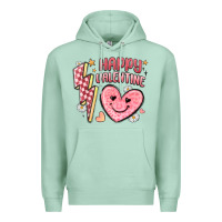 Seafoam happy valentine heart Premium Hoodie - MaliasSmallBusiness