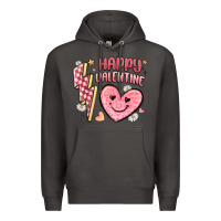 Smoke happy valentine heart Premium Hoodie - MaliasSmallBusiness