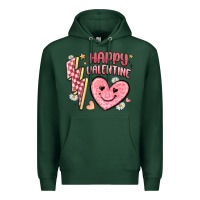 Happy Valentine Heart Premium Hoodie | Teevron