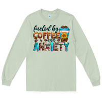 Matcha fueled by coffee and anxiety Long Sleeve Tee - Zillion Design Studio