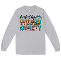 Moon Dust fueled by coffee and anxiety Long Sleeve Tee - Zillion Design Studio