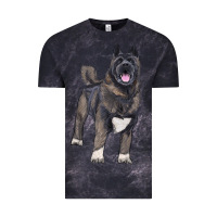 Cloud Black American akita Vintage Tee - RanaPortraitStore