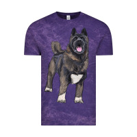 Cloud Purple American akita Vintage Tee - RanaPortraitStore