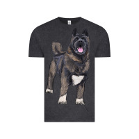 Vintage Black American akita Vintage Tee - RanaPortraitStore
