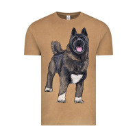 Vintage Camel American akita Vintage Tee - RanaPortraitStore