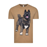 Vintage Coffee American akita Vintage Tee - RanaPortraitStore